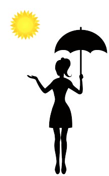 Lady with Sunshine and umbrella